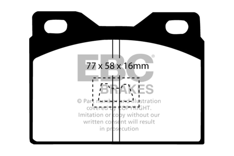 EBC 76-85 Porsche 924 2.0 Redstuff Front Brake Pads