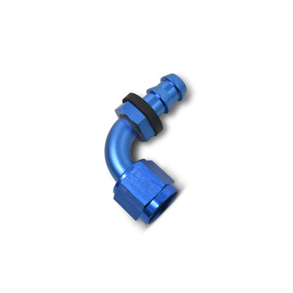 Russell Performance -6 AN Twist-Lok 90 Degree Hose End (Blue)