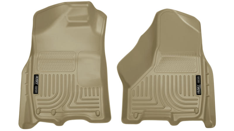 Husky Liners 09-10 Dodge Ram 1500/2500/3500 WeatherBeater Front Row Tan Floor Liners