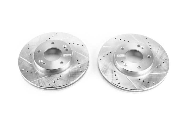 Power Stop 07-10 Kia Rondo Front Evolution Drilled & Slotted Rotors - Pair