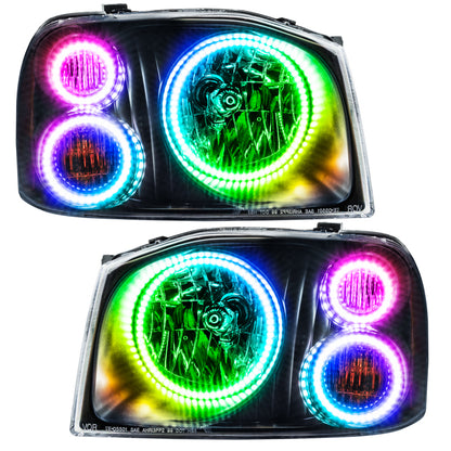 Oracle 01-04 Nissan Frontier SMD HL - Triple Halo - ColorSHIFT w/ 2.0 Controller