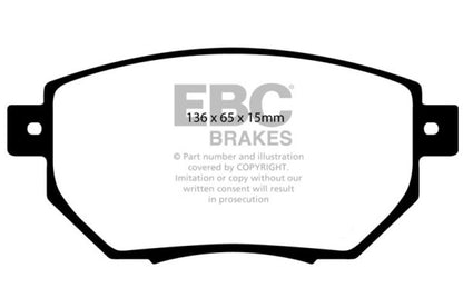 EBC 03-05 Infiniti FX35 3.5 Greenstuff Front Brake Pads