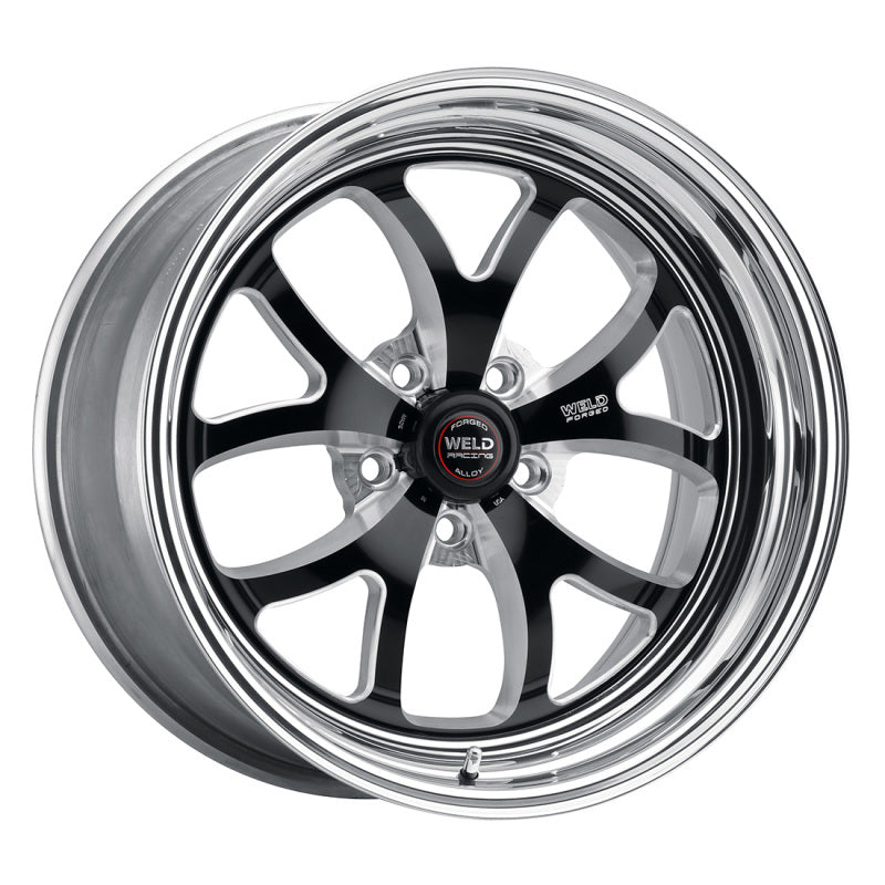 Weld S76 18x9 / 5x4.75 BP / 5.2in. BS Black Wheel (Medium Pad) - Non-Beadlock