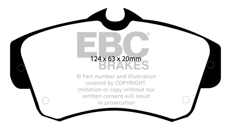 EBC 00-11 Chrysler PT Cruiser 2.4 Yellowstuff Front Brake Pads