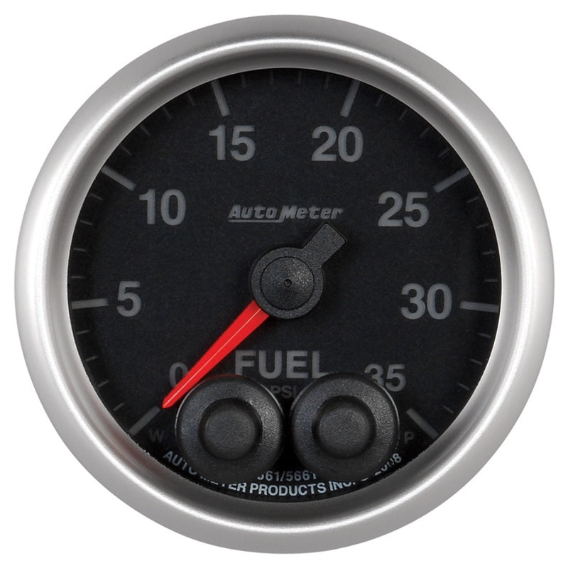 Autometer Elite 2-1/16in 0-35 PSI Fuel Pressure Stepper Motor w/ Peak & Warn
