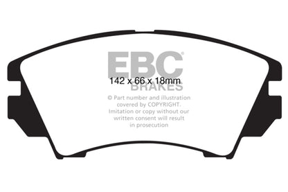 EBC 10+ Buick Allure (Canada) 3.0 Greenstuff Front Brake Pads