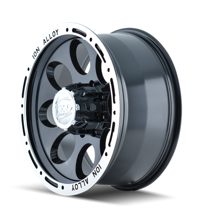 ION Type 174 17x9 / 8x165.1 BP / 0mm Offset / 130.8mm Hub Black/Machined Wheel