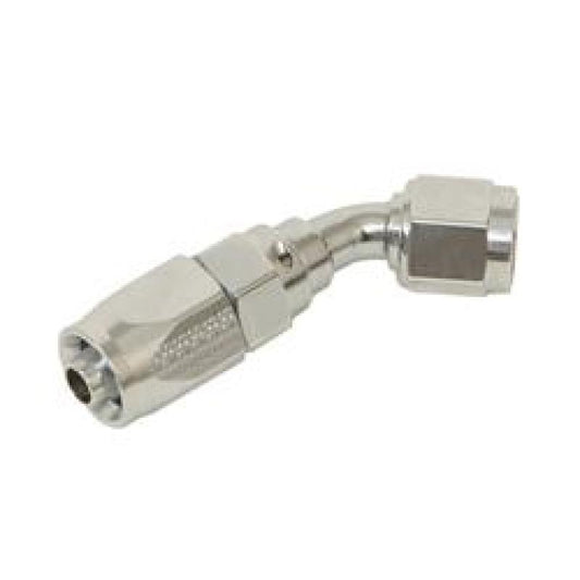 Fragola -6AN x 45 Degree Pro-Flow Hose End Chrome