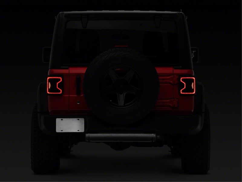 Raxiom 18-23 Jeep Wrangler JL LED Tail Lights- Blk Housing (Smoked Lens)