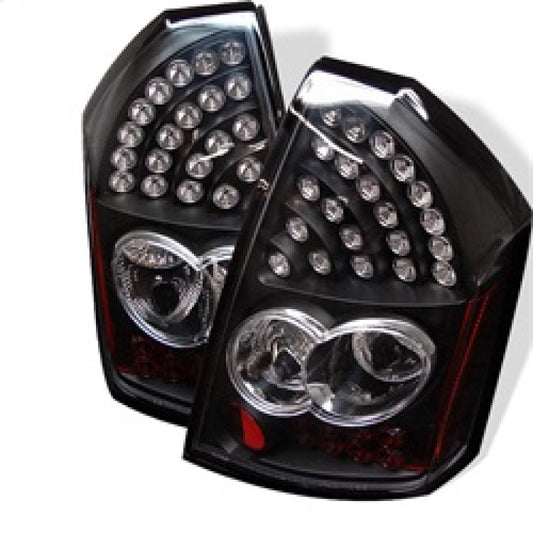 Spyder Chrysler 300 05-07 LED Tail Lights Black ALT-YD-CHR305-LED-BK