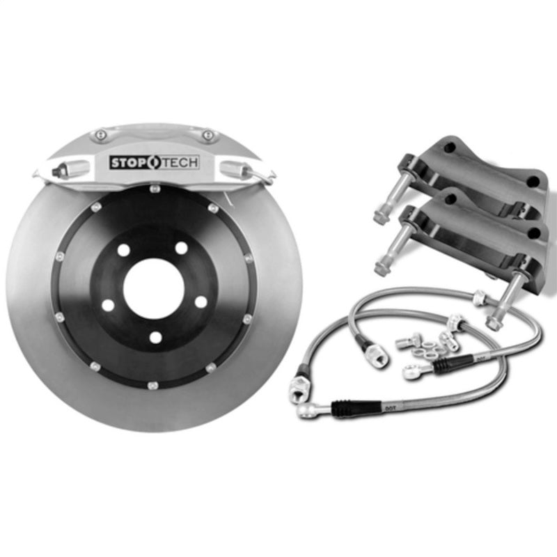 StopTech BMW 14-15 328i/ 13 Active Hybrid 3 Front BBK w/Black ST60 Calipers Slotted 355X32mm Rotors