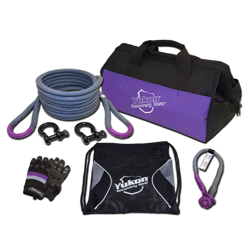 Yukon Recovery Gear Kit w/7/8in Kinetic Rope