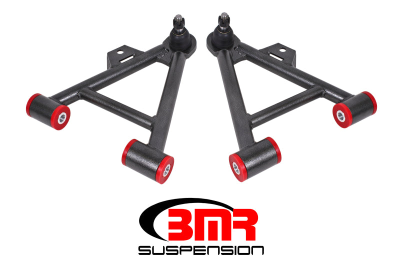 BMR 79-93 Mustang Lower Non-Adj. A-Arms (Coilover Only) w/ STD. Ball Joint (Poly) - Black Hammertone
