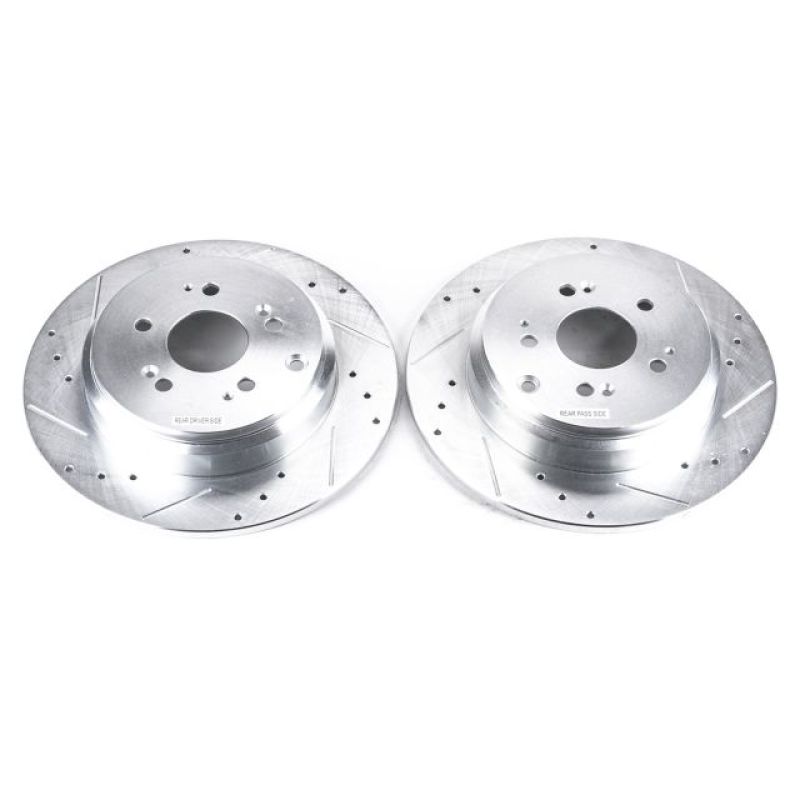 Power Stop 07-13 Acura MDX Rear Evolution Drilled & Slotted Rotors - Pair