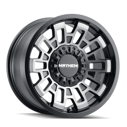 Mayhem 8113 Cortex 20x10 / 8x170 BP / -19mm Offset / 125.2mm Hub Matte Black w/ Dark Tint Wheel