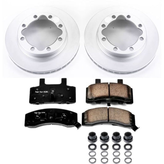 Power Stop 94-99 Chevrolet K1500 Suburban Front Z17 Evolution Geomet Coated Brake Kit