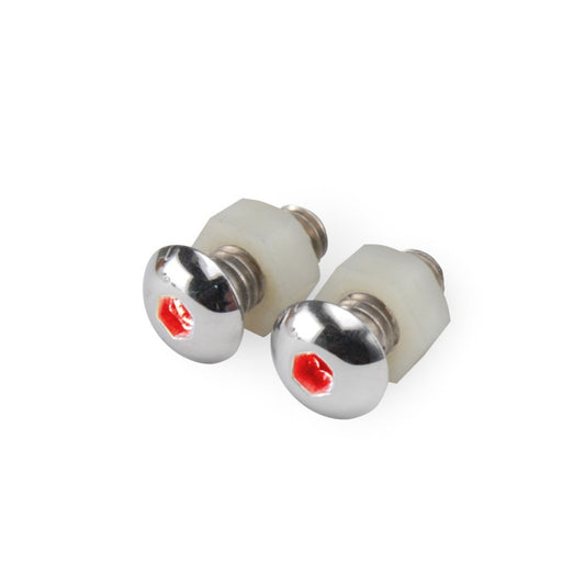 DEI LED Lighted Button Head Bolts Universal Accent Lighting - 2-pack - Red