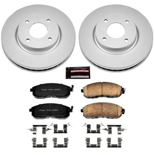 Power Stop 09-14 Nissan Cube Front Z17 Evolution Geomet Coated Brake Kit