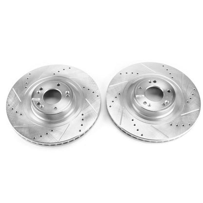Power Stop 12-16 Hyundai Equus Front Evolution Drilled & Slotted Rotors - Pair