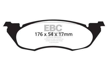 EBC 91-96 Dodge Dakota 2WD 2.5 Yellowstuff Front Brake Pads