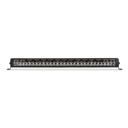 Go Rhino Xplor Blackout Combo Series Dbl Row LED Light Bar w/Amber (Side/Track Mount) 32in. - Blk