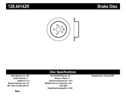 StopTech Drilled Sport Brake Rotor