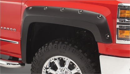 Bushwacker 19-21 Chevrolet Silverado 1500 Pocket Style Flares 4pc - Black