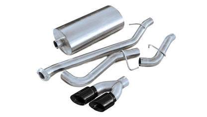 Corsa 2002-2006 Chevrolet Avalanche 5.3L V8 3in Sport Cat-Back Exhaust w/ twin 4in Black Tips