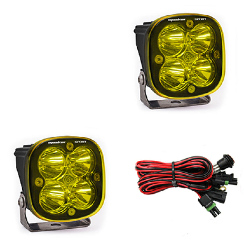 Baja Designs Squadron Sport Work/Scene Pair LED Light Pods - Amber