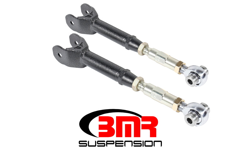 BMR 16-17 6th Gen Camaro Lower Trailing Arms w/ On-Car Adj. Rod Ends - Black Hammertone