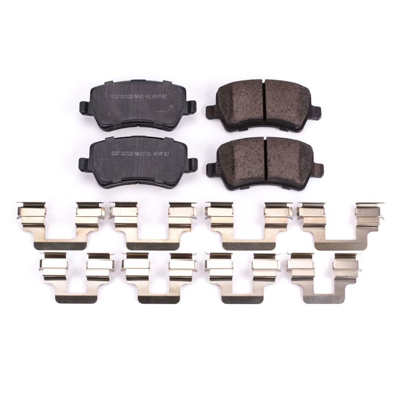 Power Stop 13-15 Land Rover LR2 Rear Z17 Evolution Ceramic Brake Pads w/Hardware