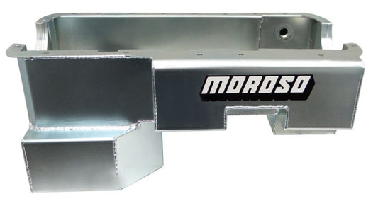 Moroso Ford 351W (w/Rear Sump & Billet End Seals) Power Pouch Wet Sump 7qt 9in Steel Oil Pan
