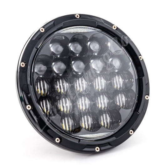 Letric Lighting 7in Led Aggressive Headlght Blk