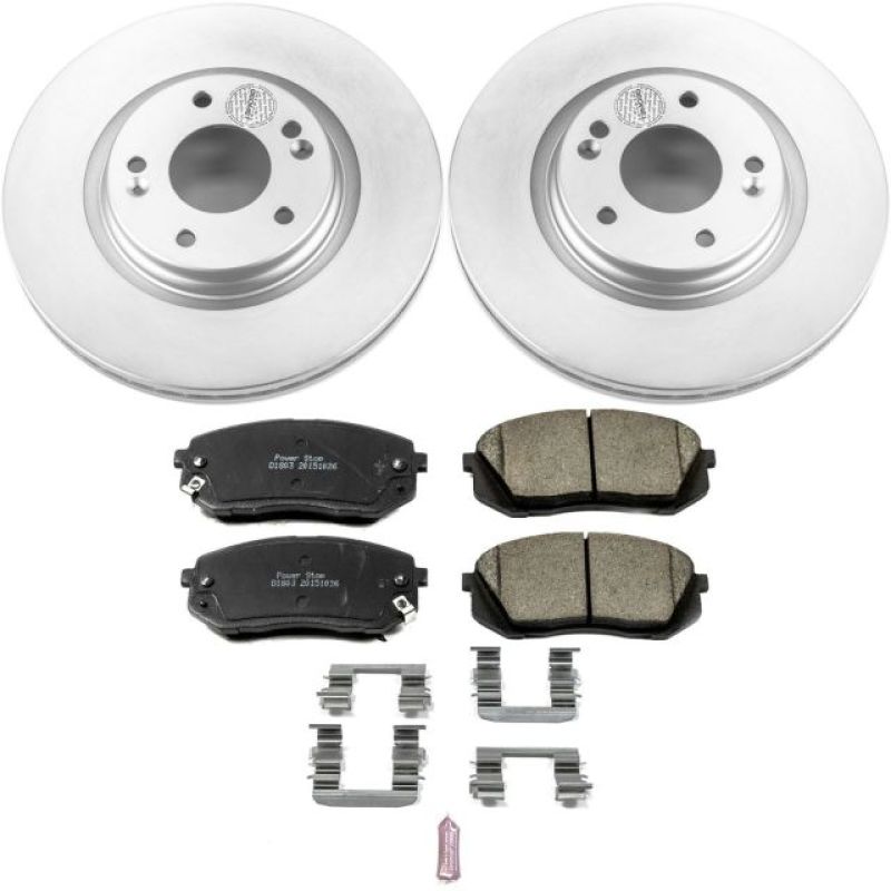 Power Stop 15-16 Hyundai Sonata Front Z17 Evolution Geomet Coated Brake Kit