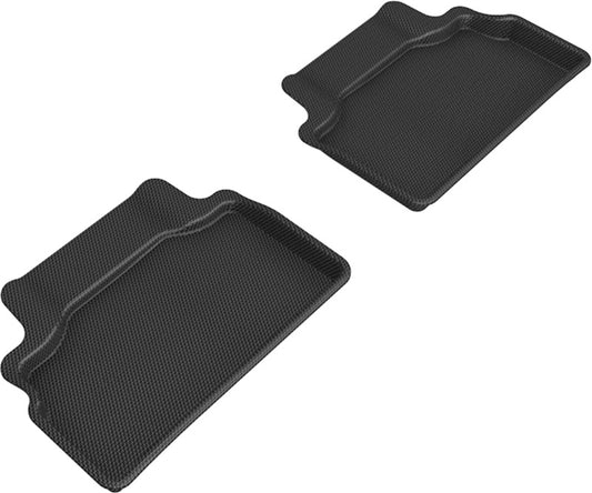 3D MAXpider 2012-2016 Hyundai Genesis Kagu 2nd Row Floormats - Black