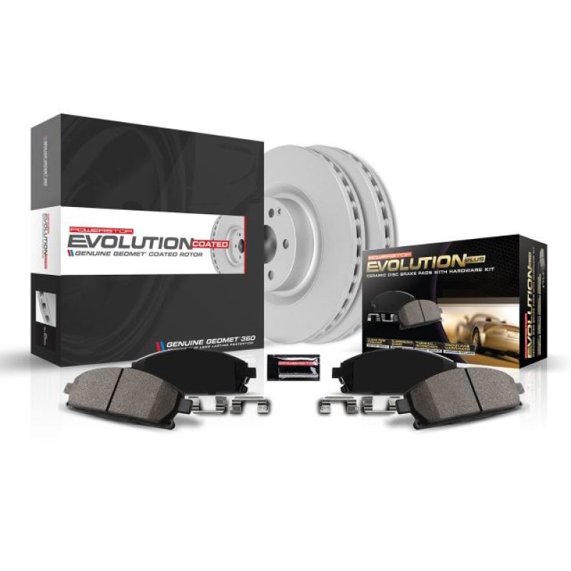 Power Stop 01-03 Mazda Protege Front Z17 Evolution Geomet Coated Brake Kit