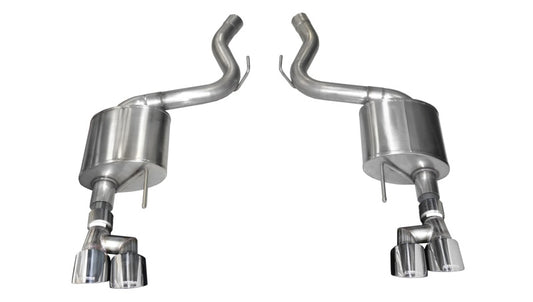 Corsa 18-19 Ford Mustang V8 5.0L 3in Axle-Back Dual Rear Exit w/ 4in Polished Pro-Series Tips