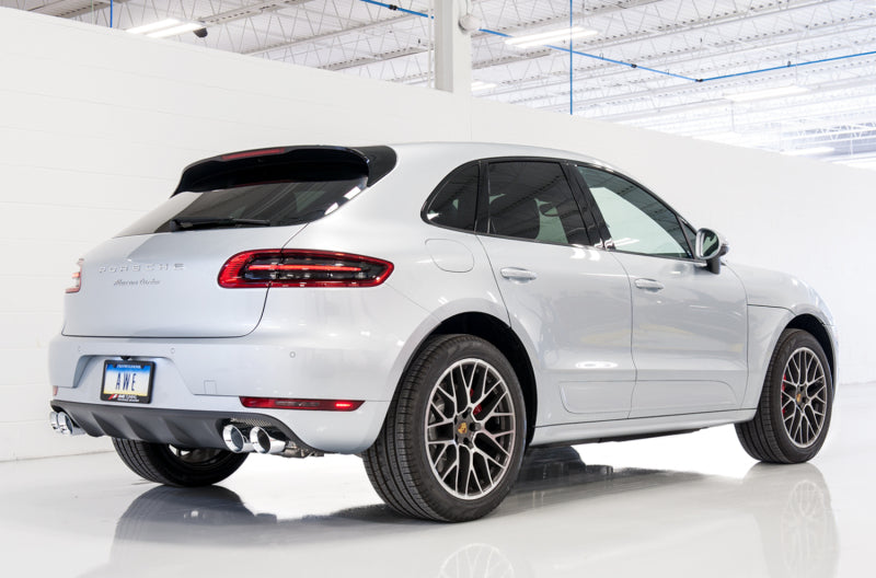 AWE Tuning Porsche Macan Touring Edition Exhaust System - Chrome Silver 102mm Tips