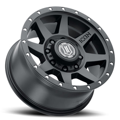 ICON Rebound HD 18x9 8x170 6mm Offset 5.25in BS 125mm Bore Satin Black Wheel