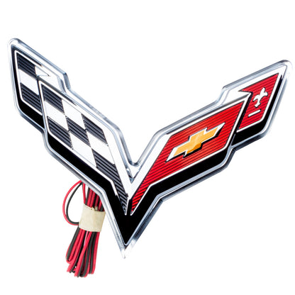 Oracle Corvette C7 Rear Illuminated Emblem - Dual Intensity - Red SEE WARRANTY