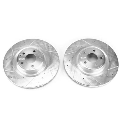 Power Stop 17-18 Mercedes-Benz SLC300 Front Evolution Drilled & Slotted Rotors - Pair