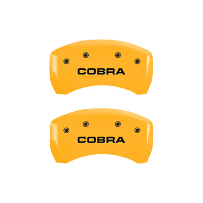 MGP 4 Caliper Covers Engraved Front & Rear MGP Yellow Finish Black Characters 2008 Ford F-150