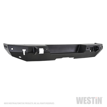 Westin 18-19 Jeep Wrangler JL WJ2 Rear Bumper w/  Sensors (Excl. Wrangler JK) - Textured Black