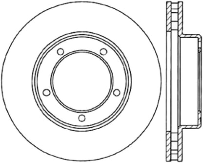 StopTech 98-07 Lexus LX / Toyota Land Cruiser Cryo Slotted Front Left Sport Brake Rotor