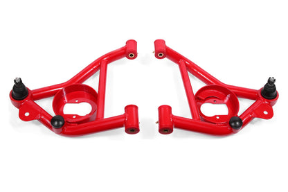 BMR 82-82 3rd Gen F-Body Non-Adj. Lower A-Arms w/ Spring Pocket (Polyurethane) - Red