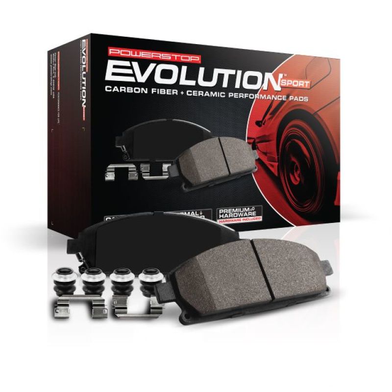 Power Stop 2013 Scion iQ Front Z23 Evolution Sport Brake Pads w/Hardware