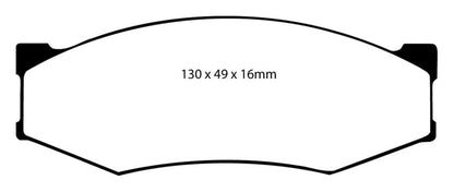 EBC 89-97 Nissan Pick-up 4 Cyl Greenstuff Front Brake Pads