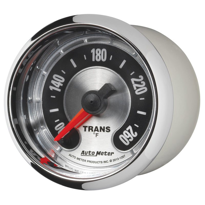 Autometer American Muscle 52mm Full Sweep Electric 100-260 Deg F Transmission Temperature Gauge