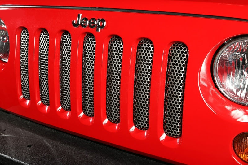 Rugged Ridge Grille Insert Satin Stainless 07-18 Jeep Wrangler