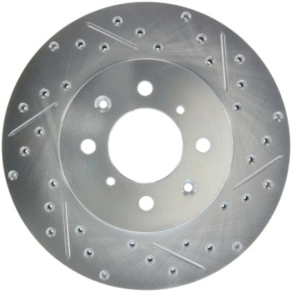StopTech - Select Sport 90-01 Acura Integra (exc. Type R) Slotted and Drilled Left Front Rotor
